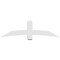 Ekena Millwork Bellingham Architectural Grade PVC Gable Bracket, 72"W x 21"H x 6"D x 6"F, 7/12 Pitch GBP072X21X0606BEL00 - alternate 2